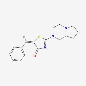 5-benzylidene-2-(hexahydropyrrolo[1,2-a]pyrazin-2(1H)-yl)-1,3-thiazol-4(5H)-one