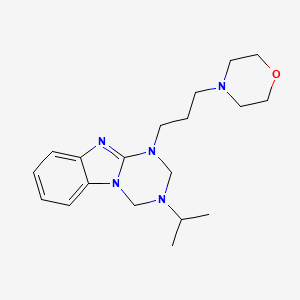 3-isopropyl-1-[3-(4-morpholinyl)propyl]-1,2,3,4-tetrahydro[1,3,5]triazino[1,2-a]benzimidazole