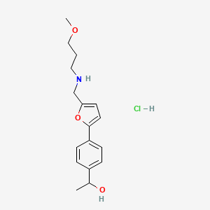 1-[4-(5-{[(3-methoxypropyl)amino]methyl}-2-furyl)phenyl]ethanol hydrochloride