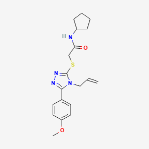 2-{[4-allyl-5-(4-methoxyphenyl)-4H-1,2,4-triazol-3-yl]thio}-N-cyclopentylacetamide