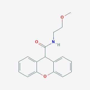 N-(2-methoxyethyl)-9H-xanthene-9-carboxamide