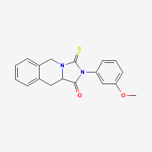 2-(3-methoxyphenyl)-3-thioxo-2,3,10,10a-tetrahydroimidazo[1,5-b]isoquinolin-1(5H)-one