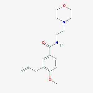 molecular formula C17H24N2O3 B4692808 3-allyl-4-methoxy-N-[2-(4-morpholinyl)ethyl]benzamide 