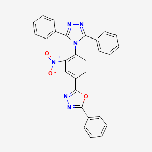 2-[4-(3,5-diphenyl-4H-1,2,4-triazol-4-yl)-3-nitrophenyl]-5-phenyl-1,3,4-oxadiazole