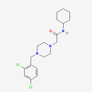 N-cyclohexyl-2-[4-(2,4-dichlorobenzyl)-1-piperazinyl]acetamide