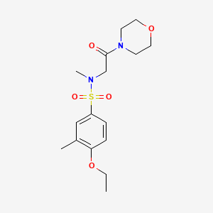 4-ethoxy-N,3-dimethyl-N-[2-(4-morpholinyl)-2-oxoethyl]benzenesulfonamide