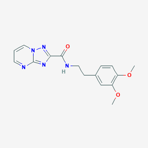 molecular formula C16H17N5O3 B469287 N-[2-(3,4-dimethoxyphenyl)ethyl][1,2,4]triazolo[1,5-a]pyrimidine-2-carboxamide CAS No. 650572-11-5