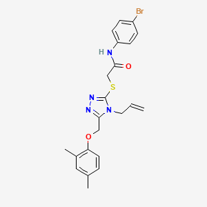 2-({4-allyl-5-[(2,4-dimethylphenoxy)methyl]-4H-1,2,4-triazol-3-yl}thio)-N-(4-bromophenyl)acetamide