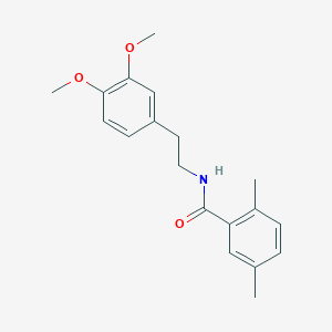 molecular formula C19H23NO3 B4692921 N-[2-(3,4-dimethoxyphenyl)ethyl]-2,5-dimethylbenzamide 