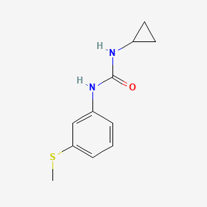 molecular formula C11H14N2OS B4692972 N-cyclopropyl-N'-[3-(methylthio)phenyl]urea 