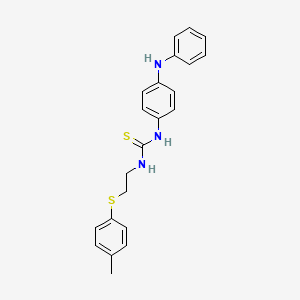 N-(4-anilinophenyl)-N'-{2-[(4-methylphenyl)thio]ethyl}thiourea