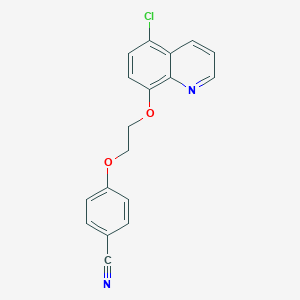 4-{2-[(5-chloro-8-quinolinyl)oxy]ethoxy}benzonitrile