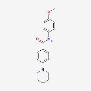 molecular formula C19H22N2O2 B4693185 N-(4-methoxyphenyl)-4-(1-piperidinyl)benzamide 