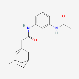 molecular formula C20H26N2O2 B4693187 N-[3-(acetylamino)phenyl]-2-(1-adamantyl)acetamide 