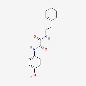 molecular formula C17H22N2O3 B4693203 N-[2-(1-cyclohexen-1-yl)ethyl]-N'-(4-methoxyphenyl)ethanediamide 