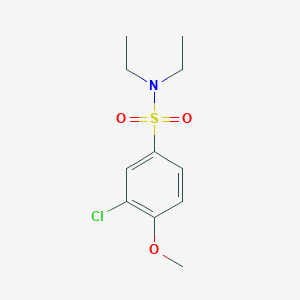 molecular formula C11H16ClNO3S B4693215 3-chloro-N,N-diethyl-4-methoxybenzenesulfonamide 