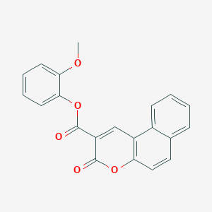 molecular formula C21H14O5 B4693233 2-methoxyphenyl 3-oxo-3H-benzo[f]chromene-2-carboxylate 