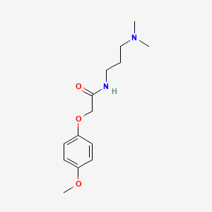 molecular formula C14H22N2O3 B4693253 N-[3-(二甲氨基)丙基]-2-(4-甲氧基苯氧基)乙酰胺 