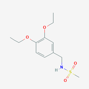 molecular formula C12H19NO4S B4693314 N-(3,4-diethoxybenzyl)methanesulfonamide 