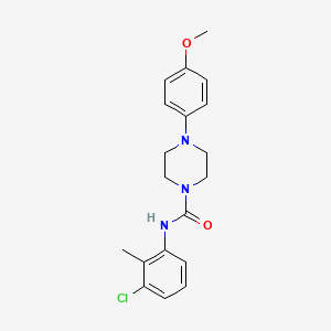 molecular formula C19H22ClN3O2 B4693377 N-(3-chloro-2-methylphenyl)-4-(4-methoxyphenyl)-1-piperazinecarboxamide 