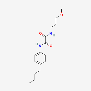 molecular formula C16H24N2O3 B4693433 N-(4-butylphenyl)-N'-(3-methoxypropyl)ethanediamide 