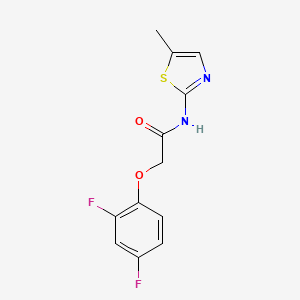 molecular formula C12H10F2N2O2S B4693470 2-(2,4-difluorophenoxy)-N-(5-methyl-1,3-thiazol-2-yl)acetamide 