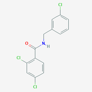 molecular formula C14H10Cl3NO B4693476 2,4-dichloro-N-(3-chlorobenzyl)benzamide 