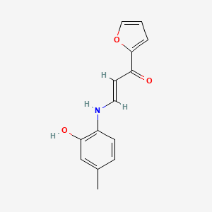 1-(2-furyl)-3-[(2-hydroxy-4-methylphenyl)amino]-2-propen-1-one