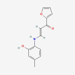 molecular formula C14H13NO3 B4693480 1-(2-furyl)-3-[(2-hydroxy-4-methylphenyl)amino]-2-propen-1-one 