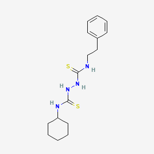 molecular formula C16H24N4S2 B4693618 N-cyclohexyl-N'-(2-phenylethyl)-1,2-hydrazinedicarbothioamide 