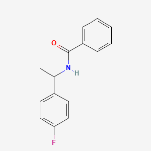 molecular formula C15H14FNO B4693759 N-[1-(4-氟苯基)乙基]苯甲酰胺 