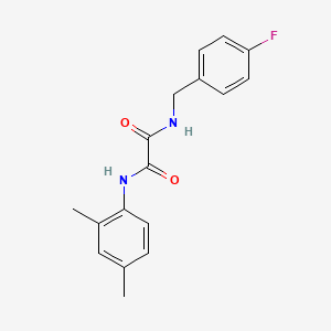 molecular formula C17H17FN2O2 B4693820 N-(2,4-dimethylphenyl)-N'-(4-fluorobenzyl)ethanediamide 