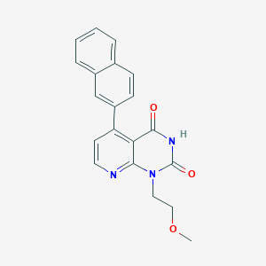 molecular formula C20H17N3O3 B4693855 1-(2-methoxyethyl)-5-(2-naphthyl)pyrido[2,3-d]pyrimidine-2,4(1H,3H)-dione 