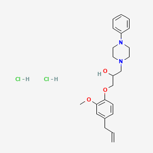 molecular formula C23H32Cl2N2O3 B4693889 1-(4-allyl-2-methoxyphenoxy)-3-(4-phenyl-1-piperazinyl)-2-propanol dihydrochloride 
