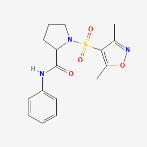 1-[(3,5-dimethyl-4-isoxazolyl)sulfonyl]-N-phenylprolinamide