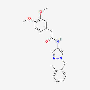 2-(3,4-dimethoxyphenyl)-N-[1-(2-methylbenzyl)-1H-pyrazol-4-yl]acetamide