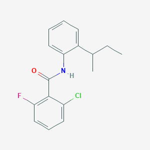 molecular formula C17H17ClFNO B4694019 N-(2-sec-butylphenyl)-2-chloro-6-fluorobenzamide 