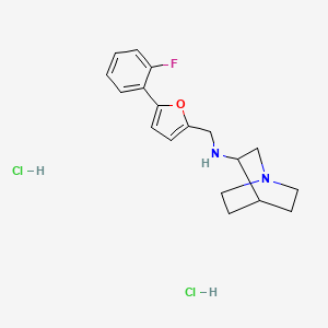 N-{[5-(2-fluorophenyl)-2-furyl]methyl}quinuclidin-3-amine dihydrochloride