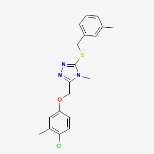 3-[(4-chloro-3-methylphenoxy)methyl]-4-methyl-5-[(3-methylbenzyl)thio]-4H-1,2,4-triazole