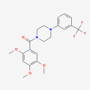 1-[3-(trifluoromethyl)phenyl]-4-(2,4,5-trimethoxybenzoyl)piperazine