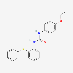 molecular formula C21H20N2O2S B4694110 N-(4-ethoxyphenyl)-N'-[2-(phenylthio)phenyl]urea 