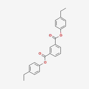 molecular formula C24H22O4 B4694140 bis(4-ethylphenyl) isophthalate 