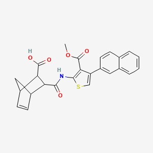 3-({[3-(methoxycarbonyl)-4-(2-naphthyl)-2-thienyl]amino}carbonyl)bicyclo[2.2.1]hept-5-ene-2-carboxylic acid