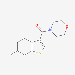 4-[(6-methyl-4,5,6,7-tetrahydro-1-benzothien-3-yl)carbonyl]morpholine