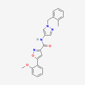 5-(2-methoxyphenyl)-N-[1-(2-methylbenzyl)-1H-pyrazol-4-yl]-3-isoxazolecarboxamide