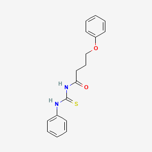 molecular formula C17H18N2O2S B4694310 N-(anilinocarbonothioyl)-4-phenoxybutanamide 