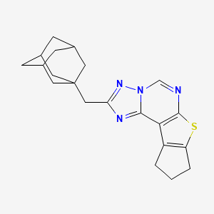 2-(1-adamantylmethyl)-9,10-dihydro-8H-cyclopenta[4,5]thieno[3,2-e][1,2,4]triazolo[1,5-c]pyrimidine