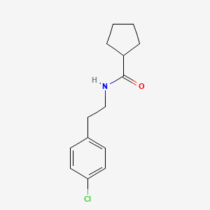 molecular formula C14H18ClNO B4694345 N-[2-(4-chlorophenyl)ethyl]cyclopentanecarboxamide 