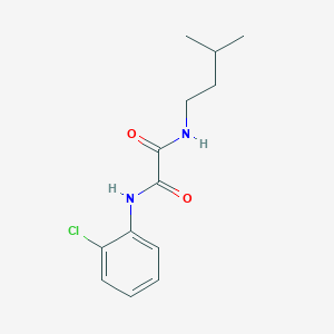 molecular formula C13H17ClN2O2 B4694355 N-(2-chlorophenyl)-N'-(3-methylbutyl)ethanediamide 