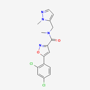 5-(2,4-dichlorophenyl)-N-methyl-N-[(1-methyl-1H-pyrazol-5-yl)methyl]-3-isoxazolecarboxamide